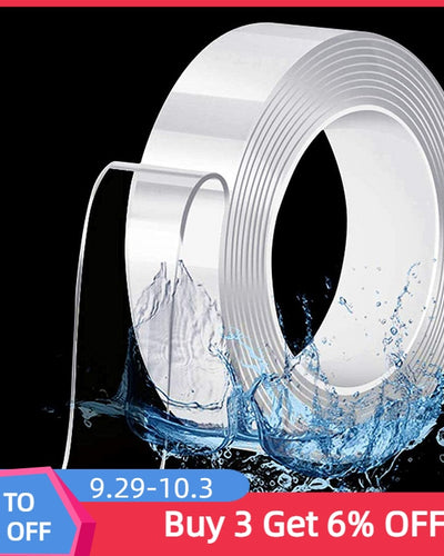 Nano Double Sided Tape Heavy Duty Transparent Adhesive Strips Strong
