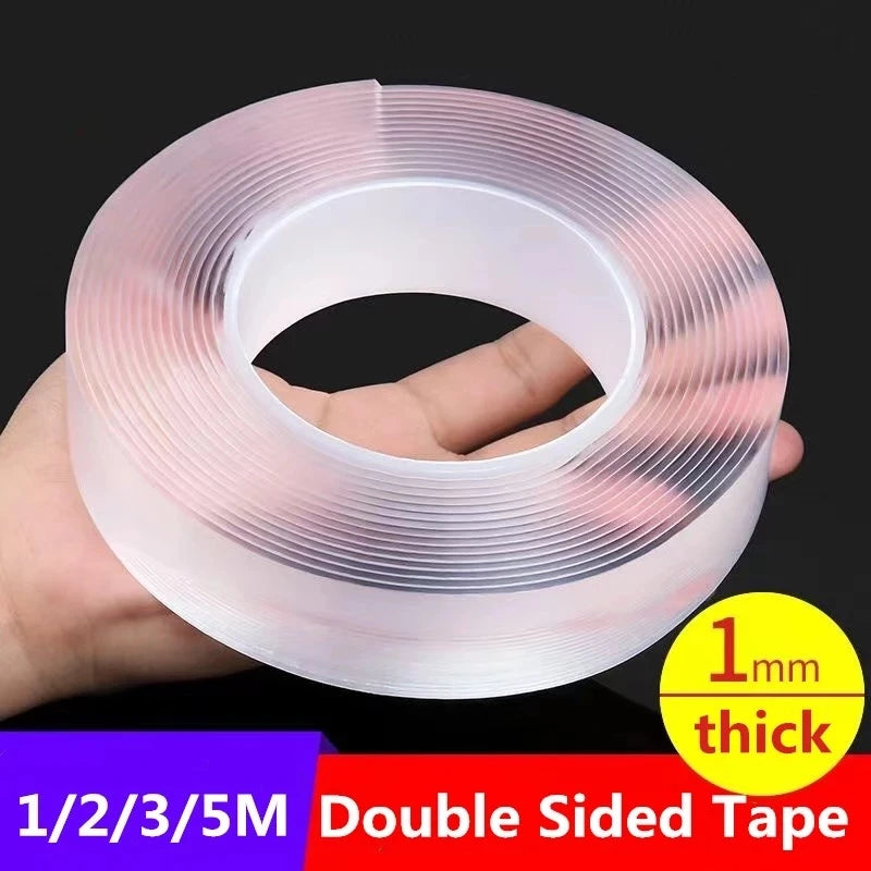 Double Sided Tape Transparent Nano Tracsless Stickers Reusable