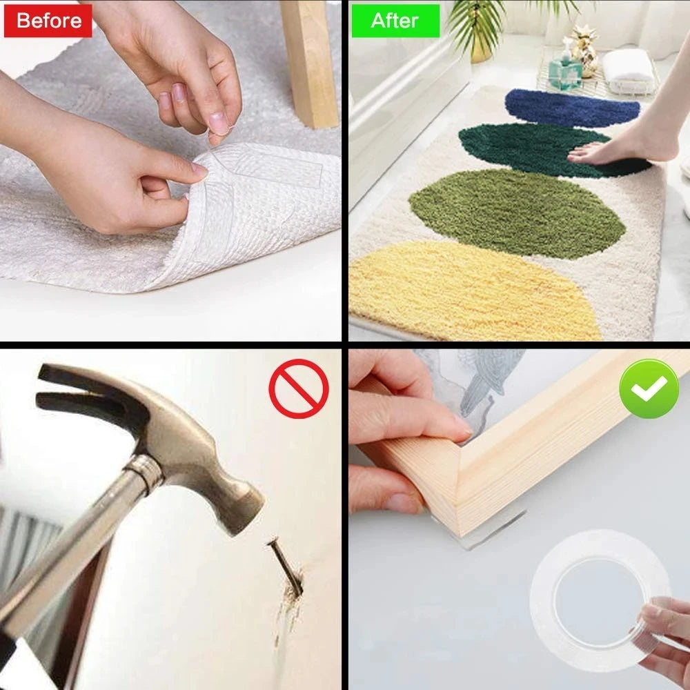 1/2/3/5M Nano Tape Tracsless Double Sided Tape Transparent No Trace