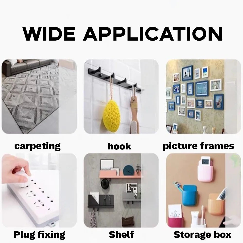 Nano Double-Sided Tape with Strong Adhesion Can Be Removed Without