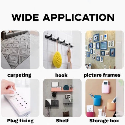 Nano Double-Sided Tape with Strong Adhesion Can Be Removed Without