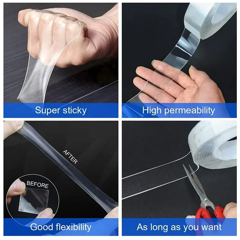 1M-10M Nano Tape Extra Strong Double-sided Adhesive Tape Heavy Duty