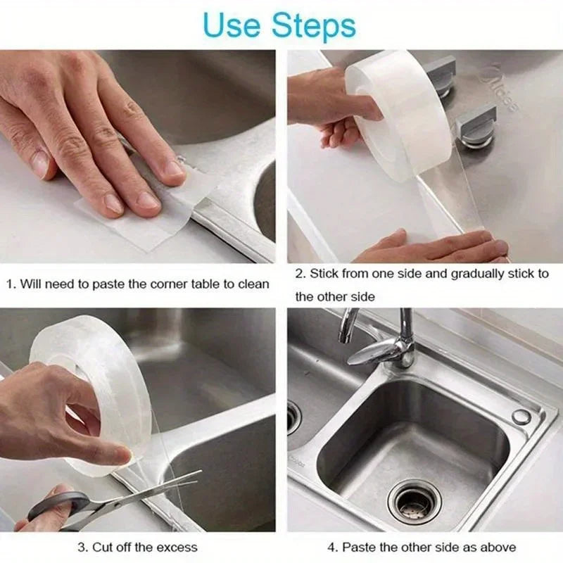1M/2M/3/5M Transparent Nano Tape Washable and Reusable Double-sided