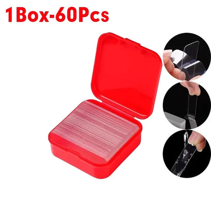 10-480pcs Reusable Super Strong Double-Sided Tape, Nano Transparent