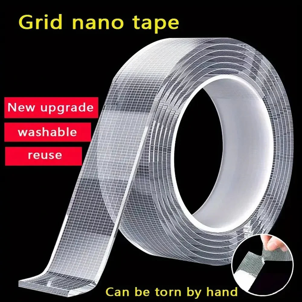 1-5m Ultra-strong Double-sided Adhesive Nano Tape Clear Removable