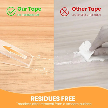 Double Sided Tape Heavy Duty, Extra Large Nano Double Sided Adhesive