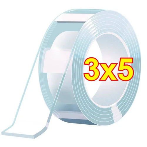 1M/2M/3/5M Transparent Nano Tape Washable and Reusable Double-sided