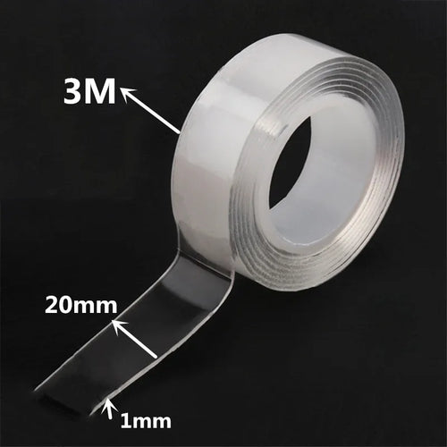 Nano Double Sided Tape Heavy Duty Transparent Adhesive Strips Strong