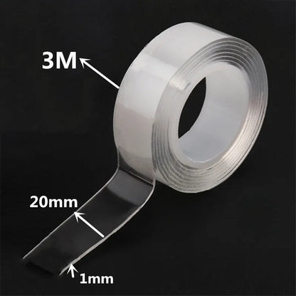 Nano Double Sided Tape Heavy Duty Transparent Adhesive Strips Strong