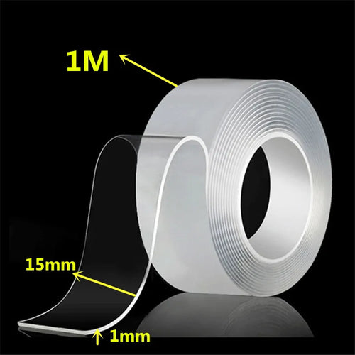 Nano Double Sided Tape Heavy Duty Transparent Adhesive Strips Strong