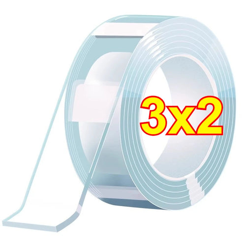 1M/2M/3/5M Transparent Nano Tape Washable and Reusable Double-sided