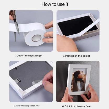 Nano Double-Sided Tape with Strong Adhesion Can Be Removed Without