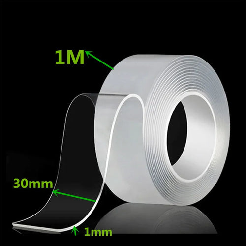 Nano Double Sided Tape Heavy Duty Transparent Adhesive Strips Strong