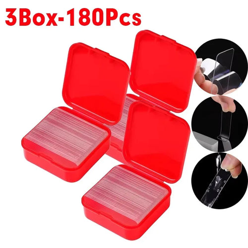 10-480pcs Reusable Super Strong Double-Sided Tape, Nano Transparent