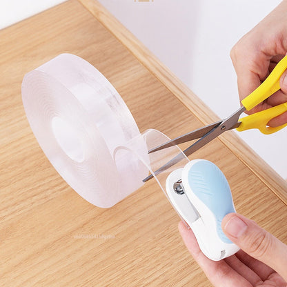 Waterproof Transparent Double Sided Nano Tape Reuse Home Tapes