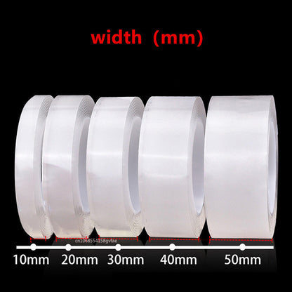 Waterproof Transparent Double Sided Nano Tape Reuse Home Tapes